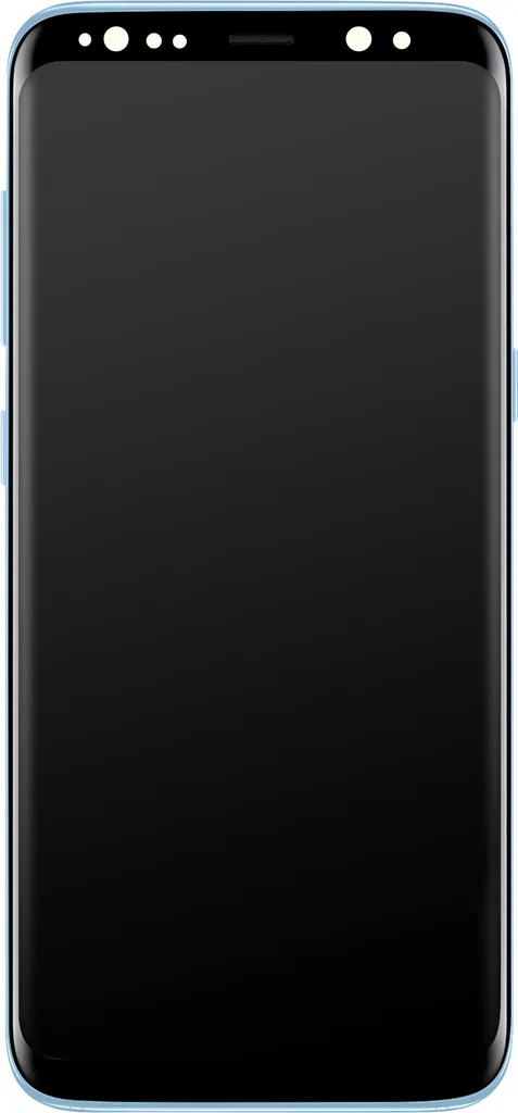 Écran Samsung S8 vitre prémontée bleu haute définition et tactile réactif