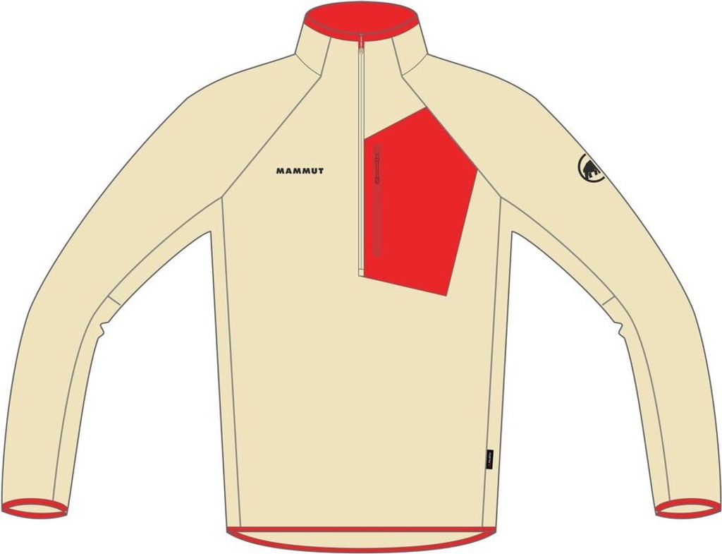 Mammut Aenergy Light ML Half Zip Pull alvatern/mammut red L