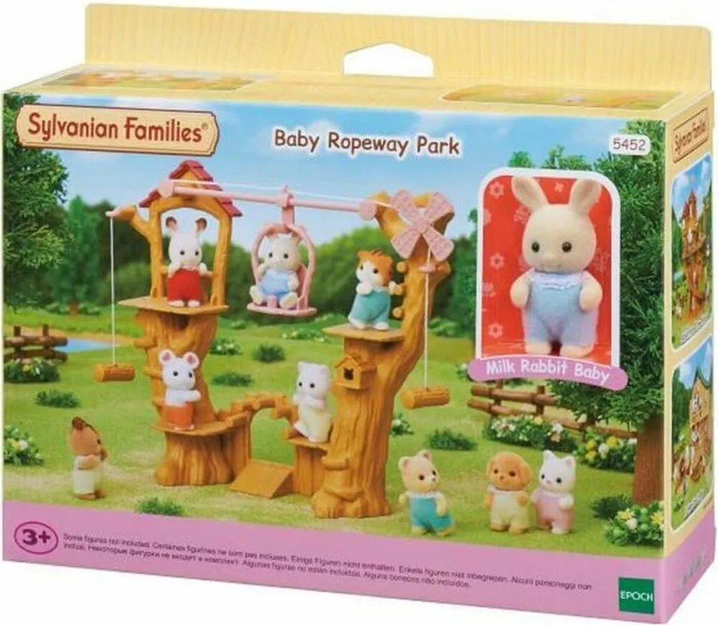 Set Tyrolienne des Bébés Sylvanian Families avec 24 Accessoires de Jeu