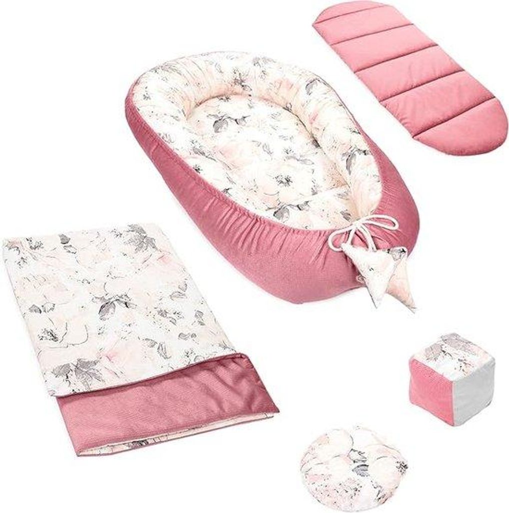 Babykissen Reiswieg 100% Baumwolle Anti-allergisch - kleines Babynest