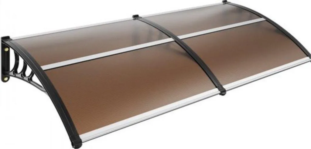 Pensilina Esterna Bolt Edge 199 cm Alluminio e Policarbonato UV