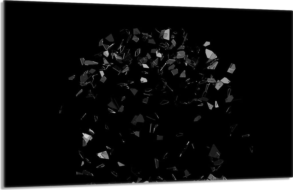 Glasschutzplatte für Herd 80x52 Schwarz