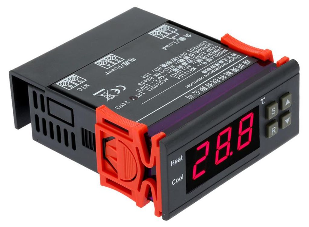 10A 12V Digitaler Temperaturregler Thermoelement -40 ¡æ bis 120 ¡æ mit Sensor