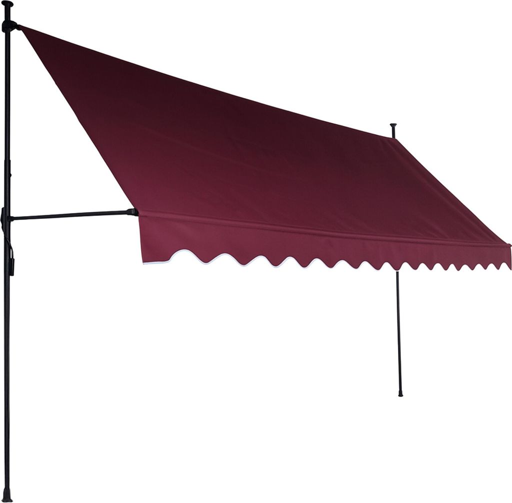 Aga Tenda telescopica 350x120 cm Bordeaux Immagine del prodotto 