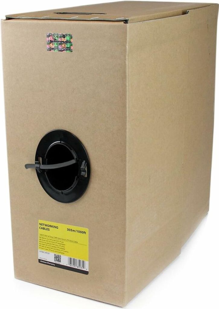 Startech.Com 304.8m Long Bulk Roll Gray Cmr Cat 6 Solid Utp Riser Cable