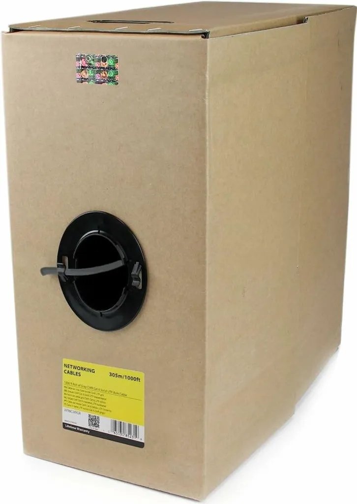 Câble Réseau pour Murs et Planchers Cat6 Gris 304m - Idéal Bureaux Pro