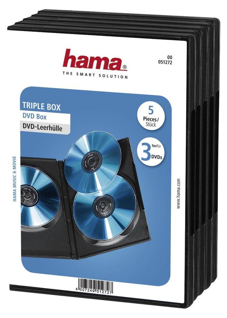 5 Boitiers Dvd Standard Triple Image du produit 