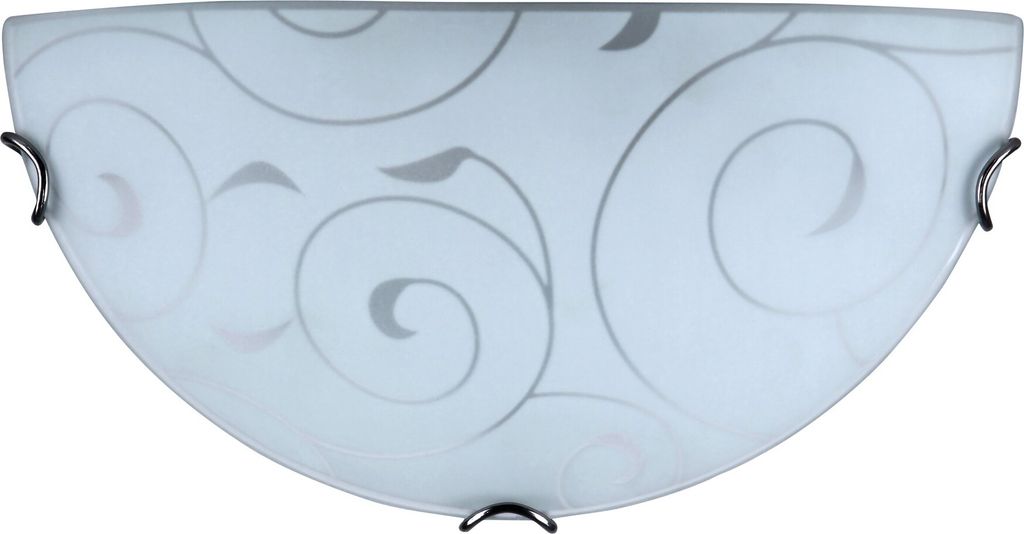 Rabalux 3851 Wandleuchte Harmony Lux, E27, silber-weiß, rund, Standard, ø300mm