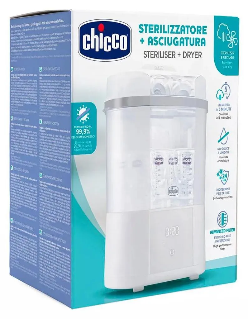 Stérilisateur Chicco modulaire avec séchage et fonction égouttage - 13