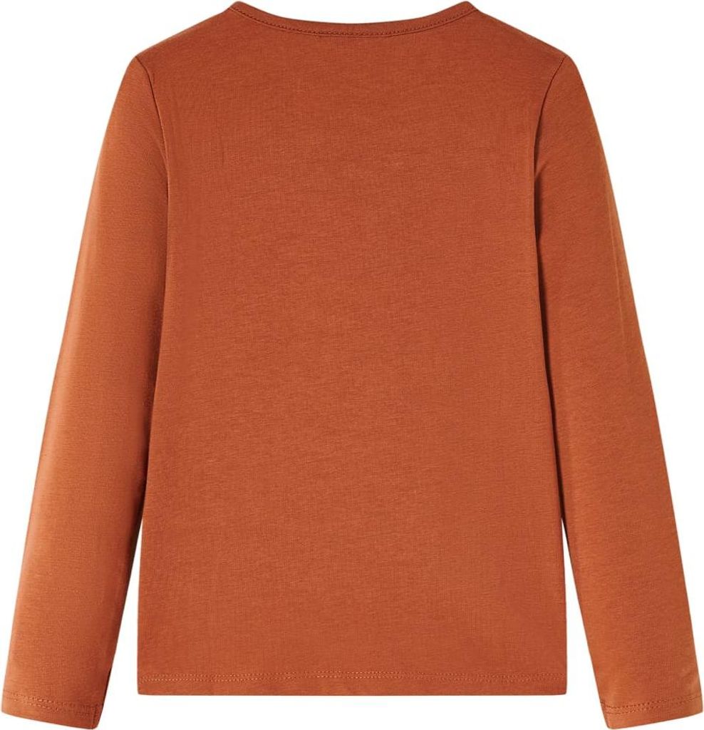 vidaXL Kinder-Langarmshirt Cognac 104 Produktbild 