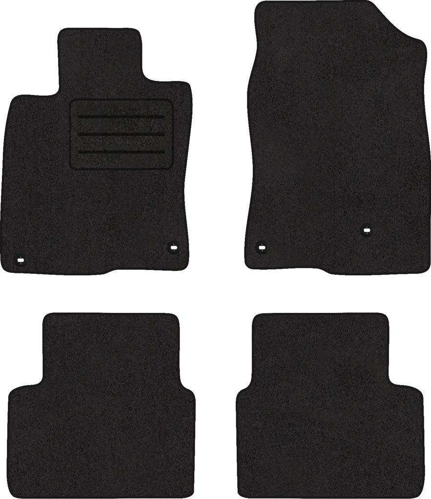 Set di tappetini in velluto per HONDA CIVIC 10 (2015 - 2021) 4 pezzi - Nuovo - LUX - 2