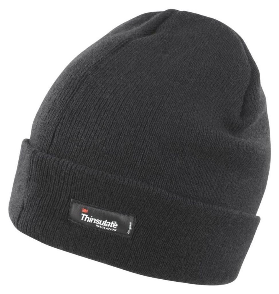 Result Uni Thermo Thinsulate Mütze, leicht FK670 (Einheitsgröße) (Schwarz)