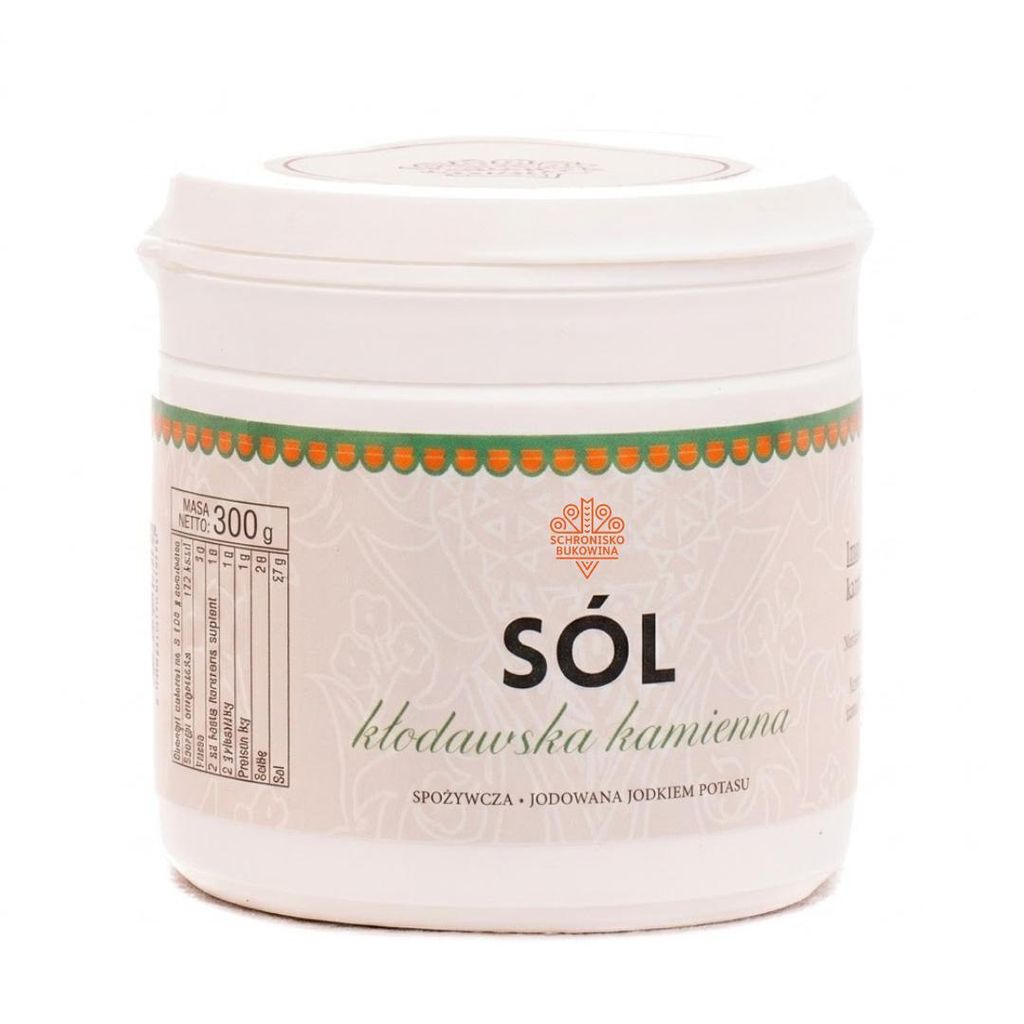 Kłodawska-Salz jodiert mit Kaliumjodid 300g- Schronisko Produktbild 