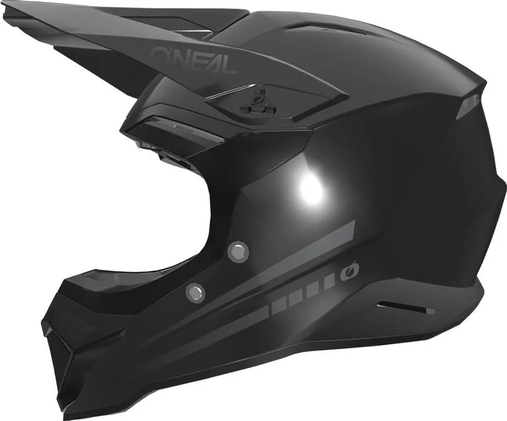 Casque Enfant Antichoc 1SRS Noir - Protection Fiable et Taille M Ajustée