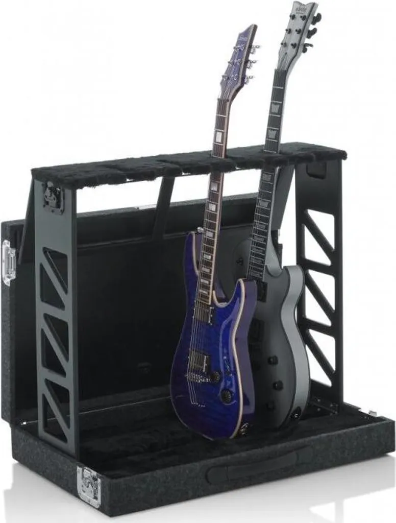 Support guitare rack compact GTRSTD4 fini les rayures avec l'étui