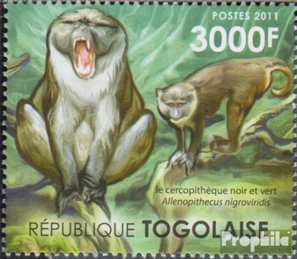 Briefmarken Togo 2011 Mi 4229 (kompl.Ausg.) postfrisch Afrikanische Ökosysteme