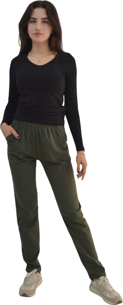 Pyjama Royyen 7475 Schlafhose Damen Nachtwäsche – KHAKI / M Produktbild 