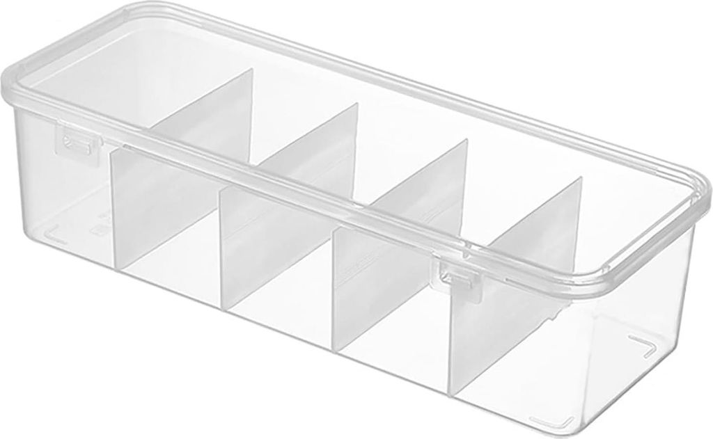 Haaraccessoires Organizer für Mädchen - Multifunktionale Durchsichtige Behälter mit 5 Fächern - Haarcliphalter für Badezimmer, Schrank, Büro