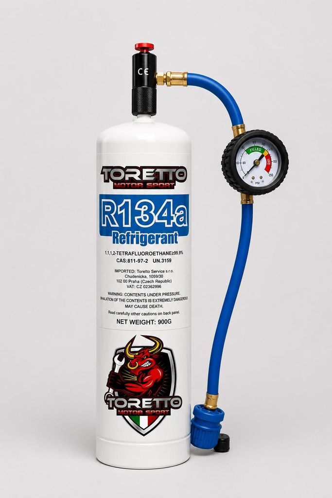 R134a Service Kit mit Manometer & Quick Connect – Klimaanlagen Wartung Werkzeug