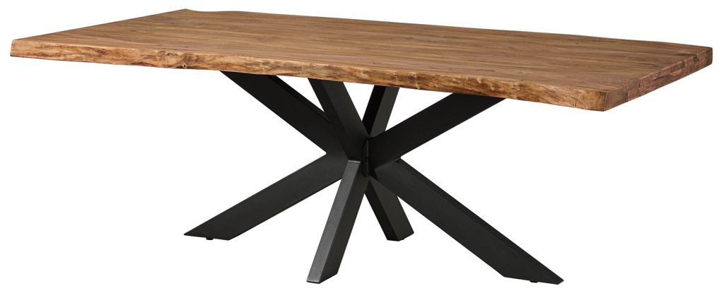MASSIVMOEBEL24.DE Baumtisch Sheesham 180x90x77 natur Produktbild 