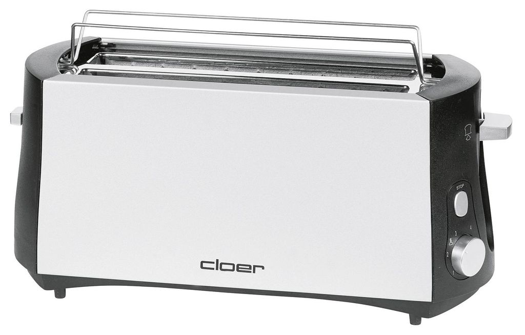 CLOER Tostapane 3710 4 fette 1285Watt cromo/nero Immagine del prodotto 
