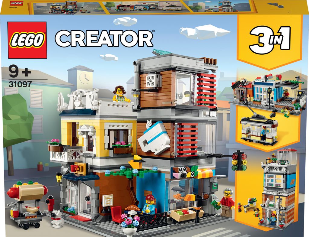 LEGO® Creator Stadthaus mit Zoohandlung & Café, 31097 Produktbild 