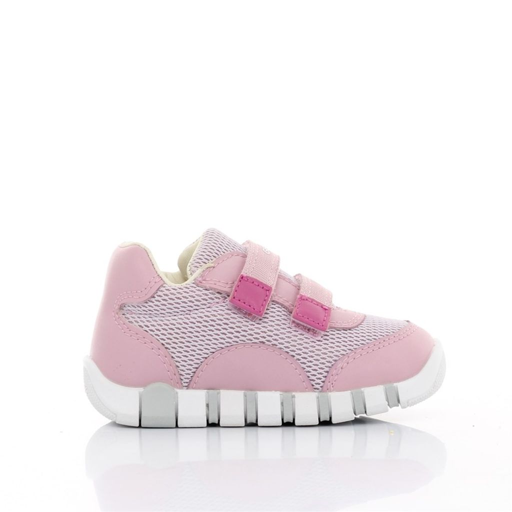 GEOX Sneaker IUPIDOO, Rauleder, Rot, Kinder