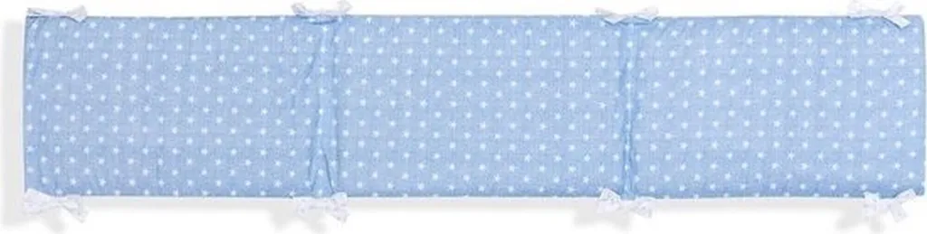 Tapis de Parc Anti-Choc Interbaby Star Junior 185 cm Coton Bleu Bébé