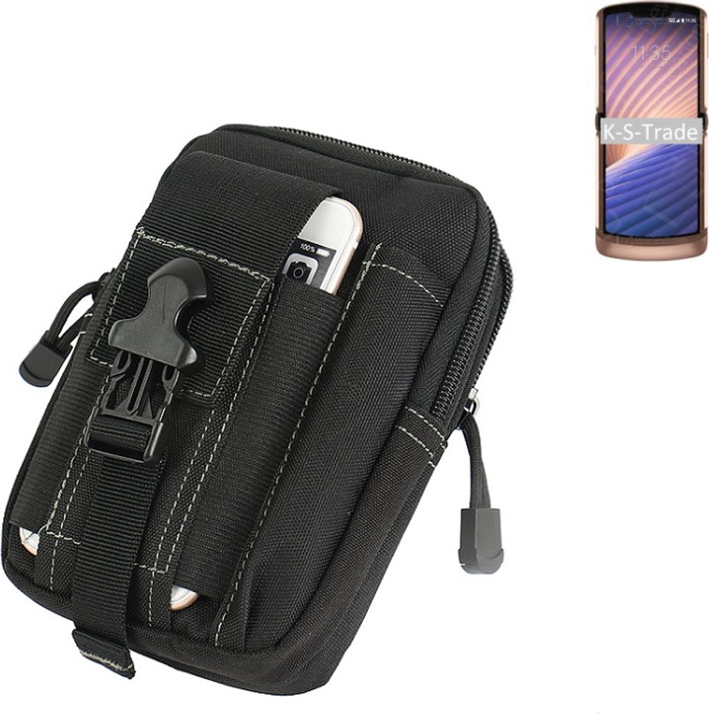 K-S-Trade Gürtel Tasche kompatibel mit Motorola Moto G9 Power Gürteltasche Holster Schutz Hülle Handy Hülle Smartphone outdoor Handy-Hülle