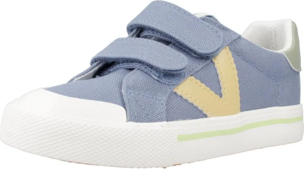 Chaussures en Toile Enfant Victoria Bleu - Tennis Légères et Durables