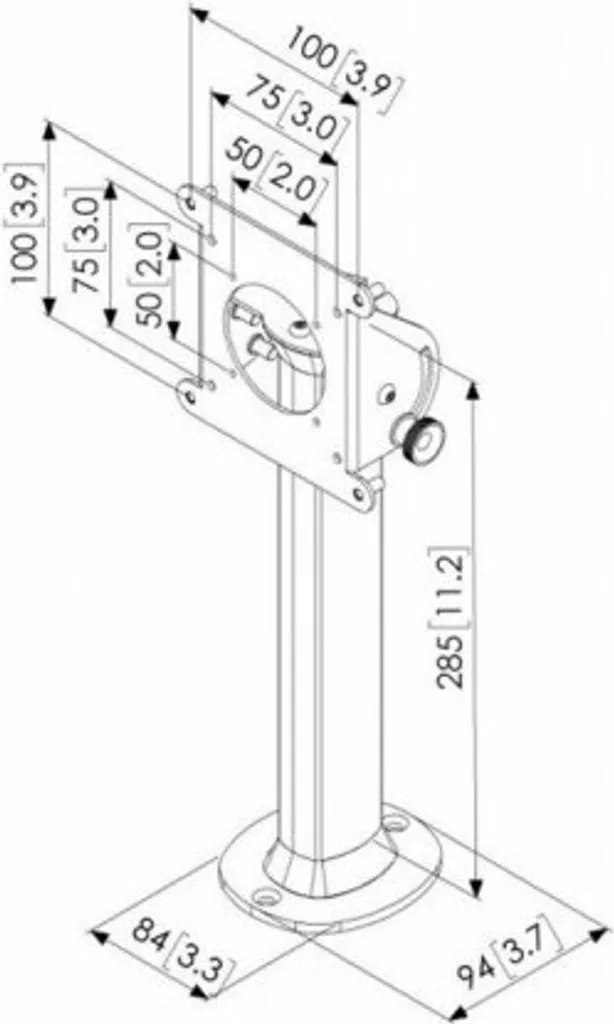 Vogel's PTA 3102 Support de Table pour Tablette avec Pince de Table Noir - 3