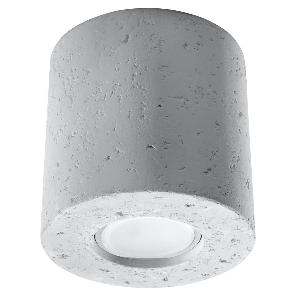 Deckenleuchte ORBIS Beton 1xGU10 10W Beton 10x10x10cm Produktbild 
