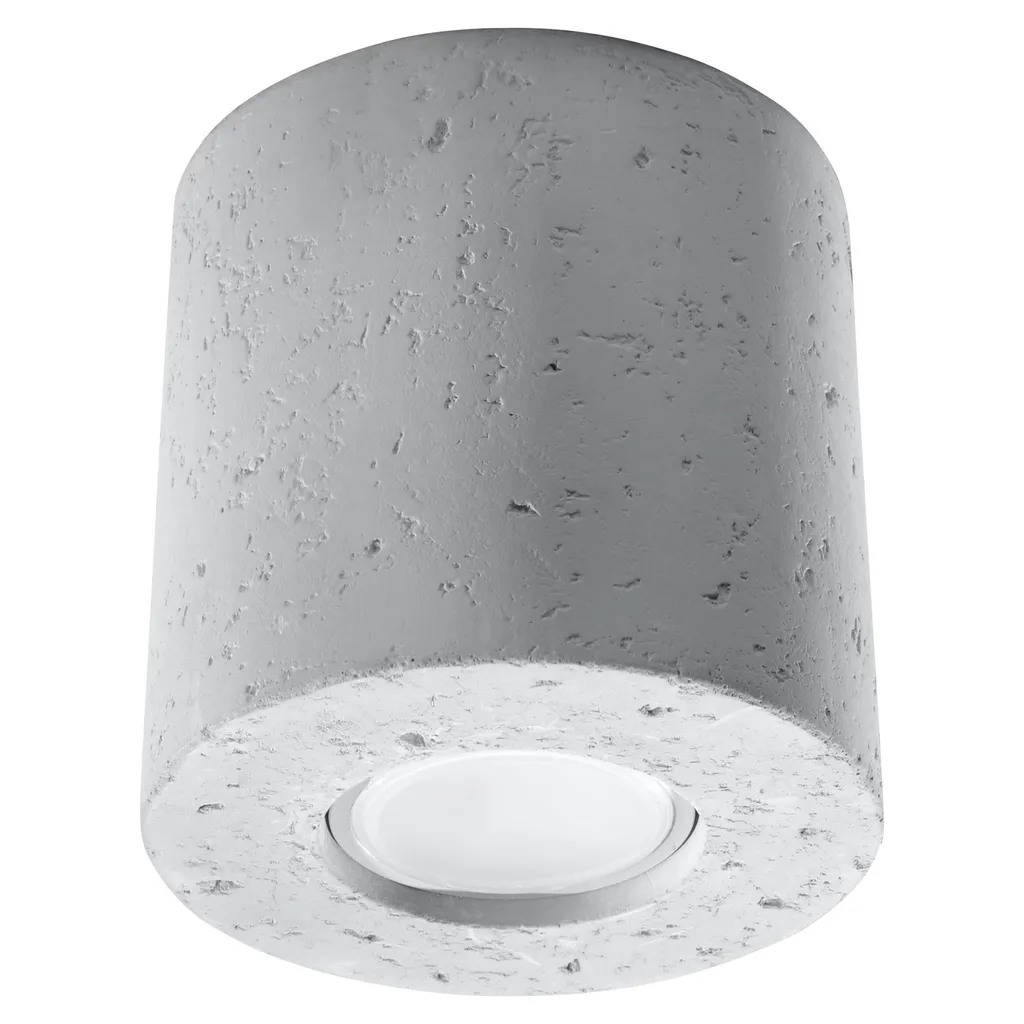 Spot de plafond cubique en béton gris Orbis pour éclairage intérieur