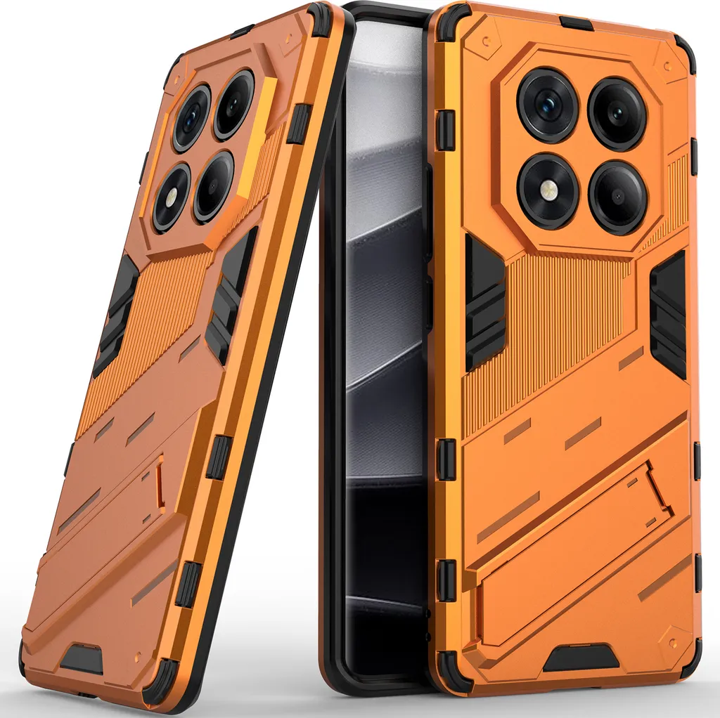 Custodia Ibrida Bianca per Redmi Note 14 Pro 4G - Funzione Stand e PC+TPU - 1