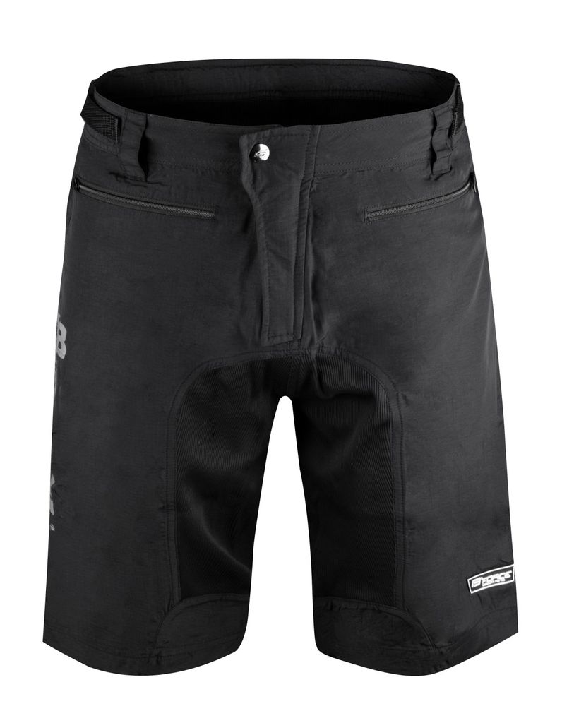 FORCE Shorts FORCE MTB-11 schwarz, mit Innenhose & Gel Pad Größe: S