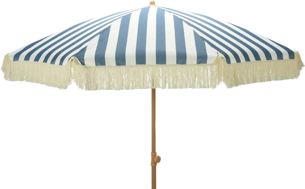 Parasol inclinable 198 cm avec mât télescopique en acier robuste