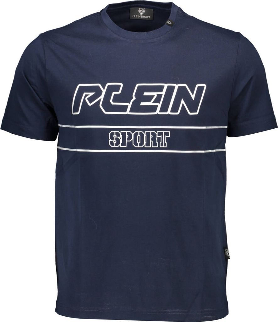 Plein Sport Herren KURZARM-T-SHIRT Blau TIPS109_2284AF6_BLU85NAVY : Größe - XL Größe: XL