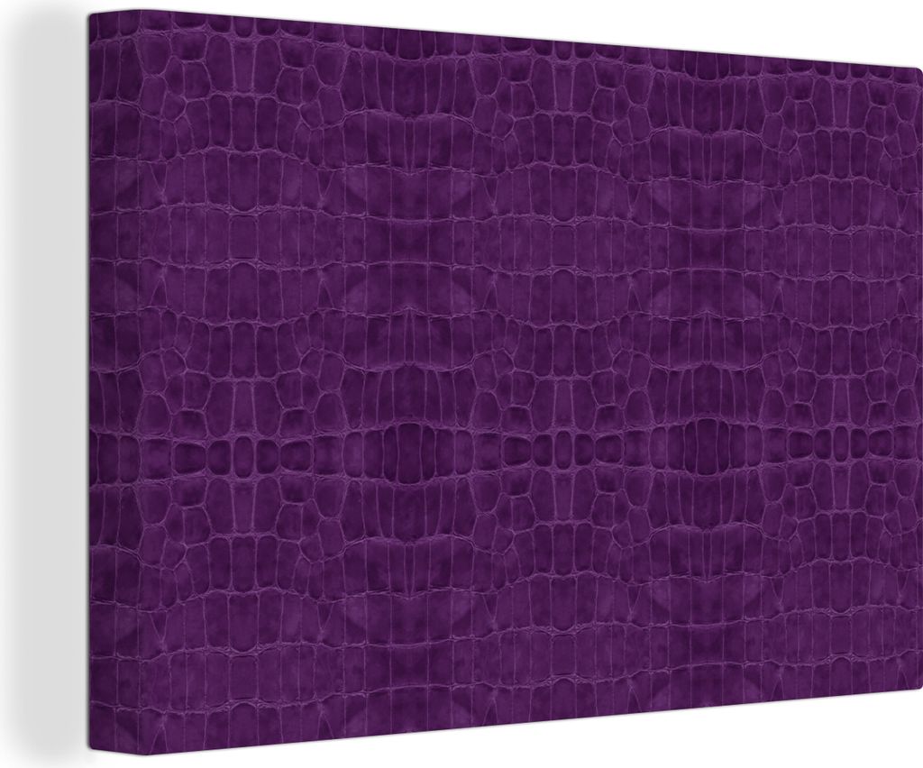 OneMillionCanvasses - Leinwandbilder - 140x90 cm, Leder - Textur - Tiere, Wandbilder Kunstdruck Wanddekoration - Foto auf Leinwand - Gemälde auf...