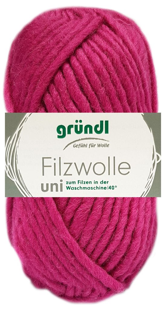 Gründl Filzwolle uni,Waschfilzen,100%Schurwolle,50g/50m,NS Produktbild 