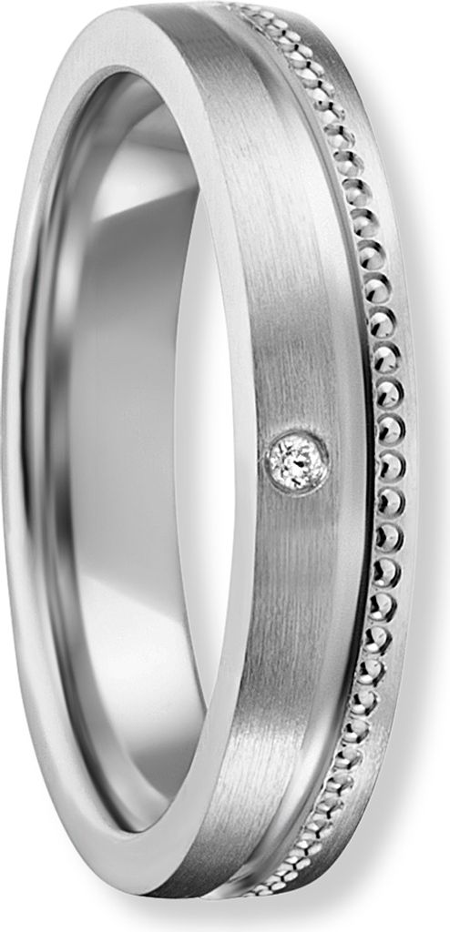 Freundschaftsring Zirkonia 925/- Silber rhodiniert