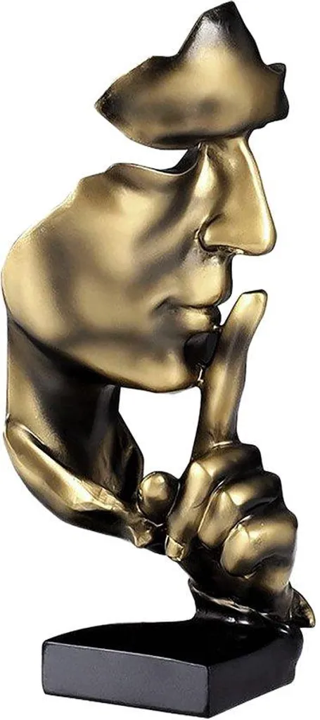 Statue abstraite moderne résine pour sublimer une bibliothèque vide