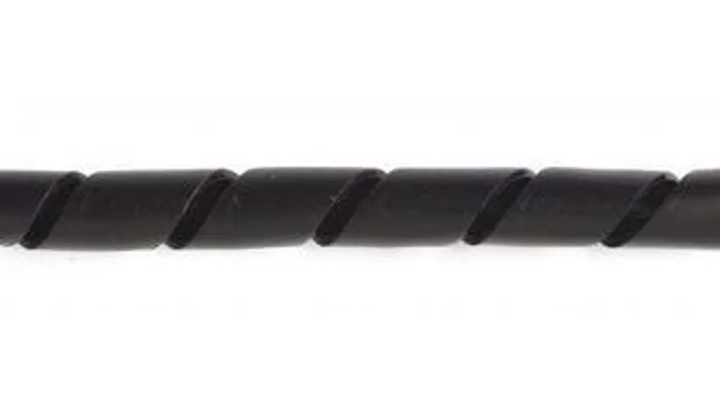 Tuyau Spiralé Flexible 10m x 15mm Noir Haute Résistance ELEDEDES