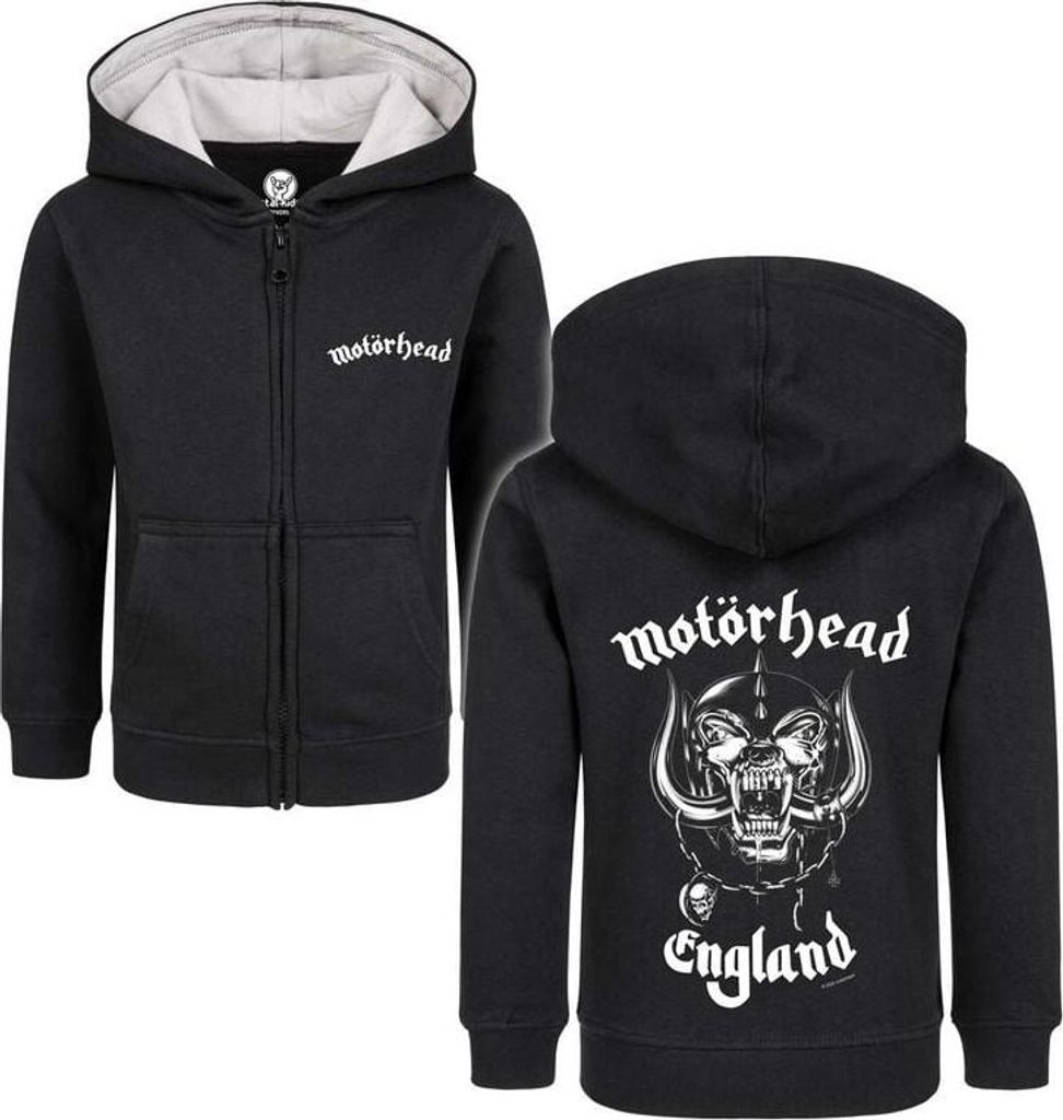 Motörhead Kinder-Kapuzenjacke Unisex Metal-Kids - England schwarz 116