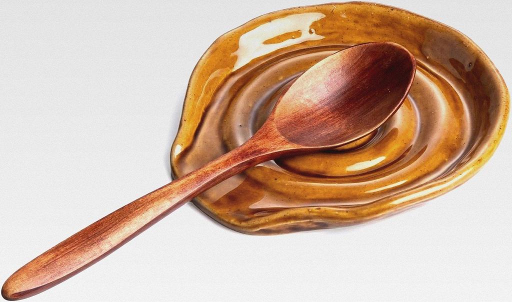 13 cm Löffelablage Keramik, Kochlöffelablage, Kochlöffelhalter, Spoon Rest, Kochlöffel Halter, Löffelhalter (Antikkupfer)