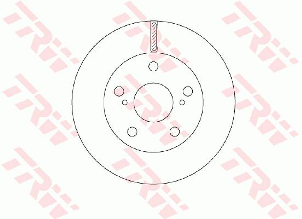2x TRW Bremsscheibe DF6782S 58 4mm 257mm