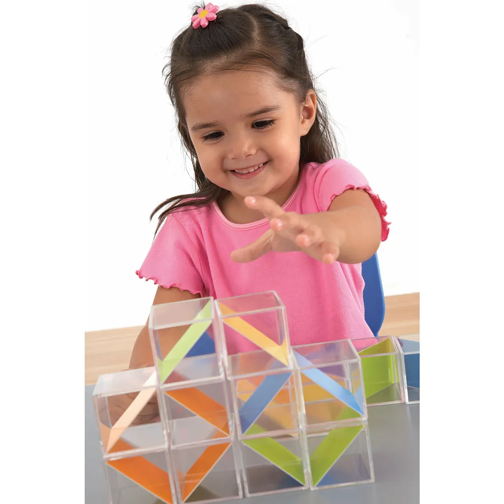 Weplay KC2001 Crystal Blocks : 16 blocs de construction multicolores