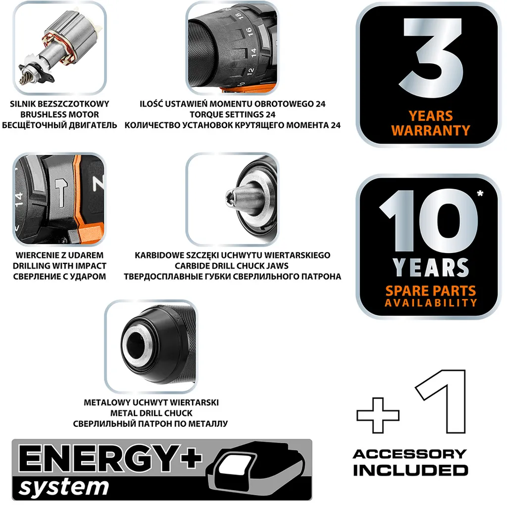 Perceuse-visseuse sans balais 100 Nm NEO TOOLS : finissez vos perçages