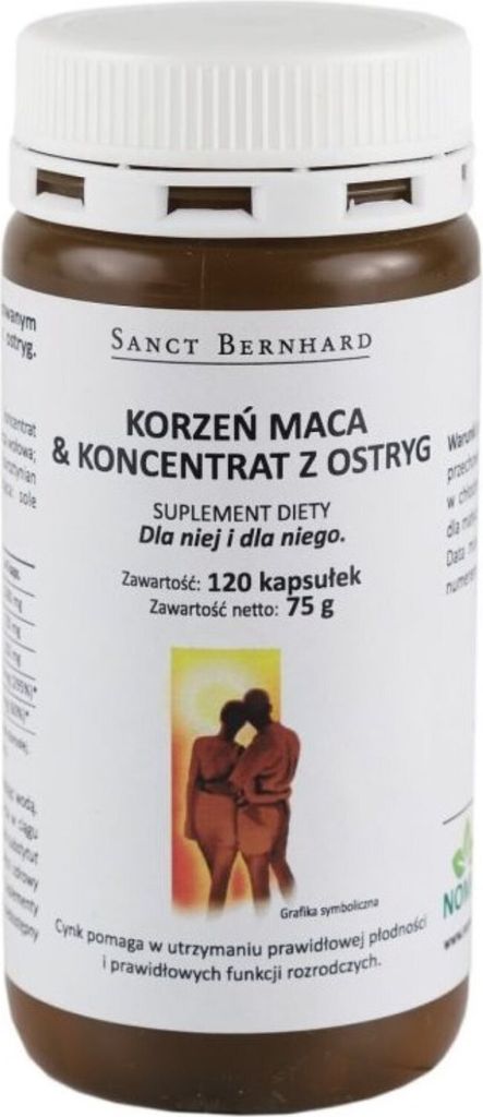 Nahrungsergänzungsmittel Kräuterhaus Sanct Bernhard Maca-Wurzel- und Austernkonzentrat (120 Kapseln) 5241