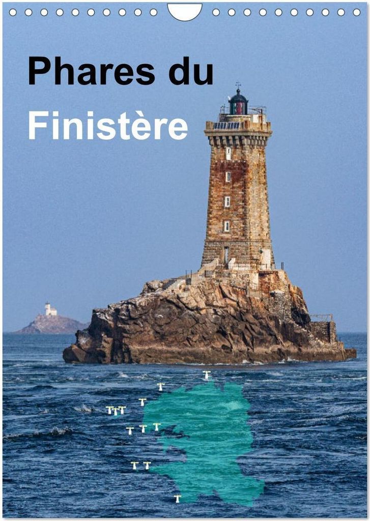 Phares du Finistère (Calendrier mural 2026 DIN A4 horizontal), CALVENDO calendrier mensuel
