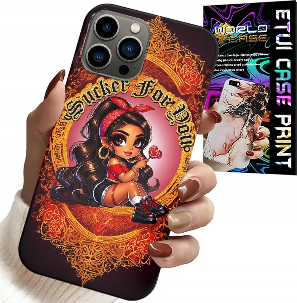 Custodia Per Iphone 12 Pro Max - Sucker For You Custodia Fashion Doll + Vetro